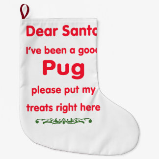 Grande Chaussette De Noël bon carlin