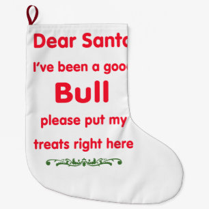 Grande Chaussette De Noël bon taureau