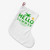 Grande Chaussette De Noël Bonjour été (Devant (Accrochage))