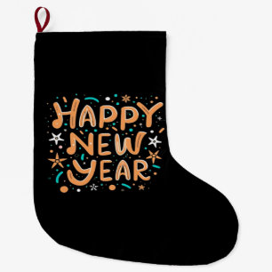 Grande Chaussette De Noël Bonne Année