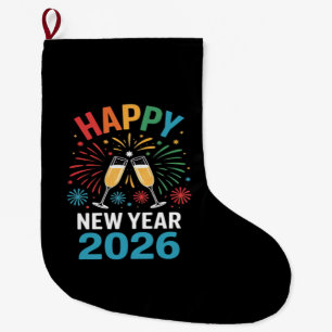 Grande Chaussette De Noël Bonne année 2026 Party drôle Nouvel An 2026