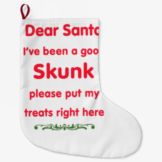 Grande Chaussette De Noël bonne mouffette