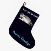 Grande Chaussette De Noël Bonnes Fêtes - Sceau annelé (Devant (Accrochage))