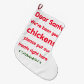 Grande Chaussette De Noël bons poulets (Devant (Accrochage))
