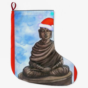 Grande Chaussette De Noël Bouddhisme - Bouddha - Joyeux Noël
