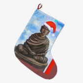 Grande Chaussette De Noël Bouddhisme - Bouddha - Joyeux Noël (Devant (Accrochage))