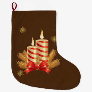 Grande Chaussette De Noël Bougie de Noël, Bougie de Noël