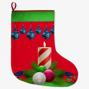 Grande Chaussette De Noël Bougie de Noël, Bougie de Noël