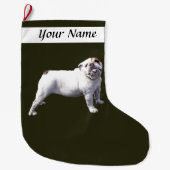 Grande Chaussette De Noël Bouledogue Fier (Devant)