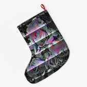 Grande Chaussette De Noël Bouquet Techno (Dos (Accrochage))