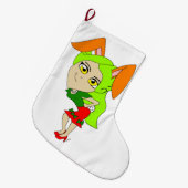 Grande Chaussette De Noël bouton chibi bunnygirl (Devant (Accrochage))
