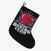 Grande Chaussette De Noël Boxer champion de course (Devant (Accrochage))