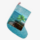 Grande Chaussette De Noël Brise tropicale (Devant (Accrochage))