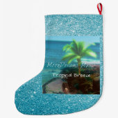 Grande Chaussette De Noël Brise tropicale (Dos)