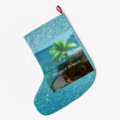 Grande Chaussette De Noël Brise tropicale (Dos (Accrochage))