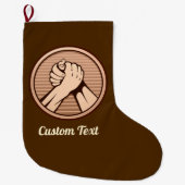 Grande Chaussette De Noël Bronze (Devant)