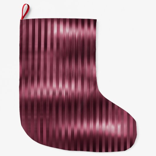 Grande Chaussette De Noël Burgundy Red Glam (Devant)