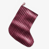 Grande Chaussette De Noël Burgundy Red Glam (Devant (Accrochage))