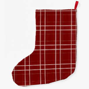 Grande Chaussette De Noël Caban Classique Carreaux Caban Premium