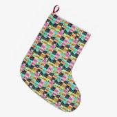 Grande Chaussette De Noël Cadeau de chat | Cute Kawaii Motif (Devant (Accrochage))
