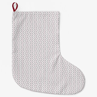 Grande Chaussette De Noël Cadeau de chat | Motif de chat mignon Arrière - pl