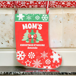 Grande Chaussette De Noël Cadeau de Noël de maman personnalisée