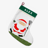 Grande Chaussette De Noël Cadeau de vacances de crosse (Devant (Accrochage))