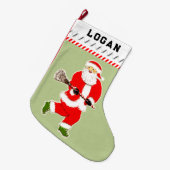 Grande Chaussette De Noël Cadeau de vacances Lacrosse (Devant (Accrochage))