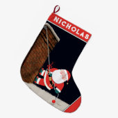 Grande Chaussette De Noël Cadeau de vacances pour Escalades de roche (Devant (Accrochage))