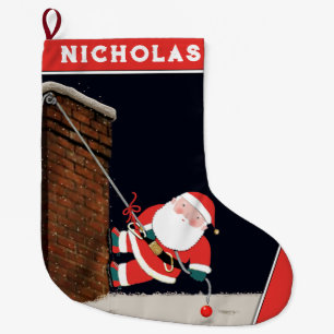 Grande Chaussette De Noël Cadeau de vacances pour Escalades de roche