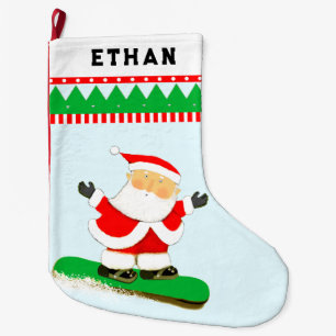 Grande Chaussette De Noël Cadeau de vacances pour snowboardeur Snowboarding