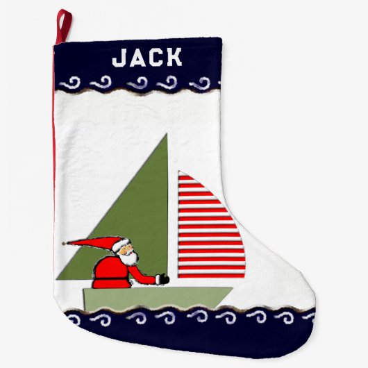 Grande Chaussette De Noël Cadeau Vacances (Devant)