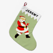 Grande Chaussette De Noël Cadeaux de vacances de musicien (Devant (Accrochage))