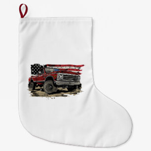 Grande Chaussette De Noël Camion de première génération camion vintage camio