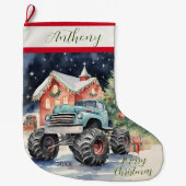 Grande Chaussette De Noël Camion Xmas Monster (Devant)