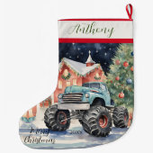 Grande Chaussette De Noël Camion Xmas Monster (Dos)