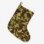 Grande Chaussette De Noël Camouflage en cascade (Devant (Accrochage))
