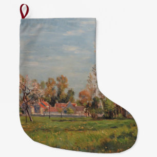 Grande Chaussette De Noël Campagne autour de Lagny, France (Paysage rural)