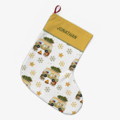 Grande Chaussette De Noël Camper de Noël Cosy (Devant (Accrochage))