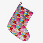 GRANDE CHAUSSETTE DE NOËL CANDY SWEET MOTIF RAINBOUR (Devant (Accrochage))