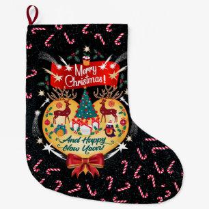 Grande Chaussette De Noël Canettes de Noël