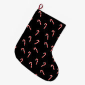 Grande Chaussette De Noël Canne de bonbons (Devant (Accrochage))