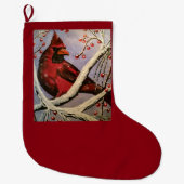Grande Chaussette De Noël Cardinal Stocking (Devant)