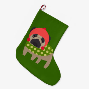 Grande Chaussette De Noël Carlin de temps de Noël