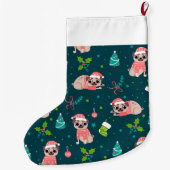 Grande Chaussette De Noël Carlin mignon (Dos)