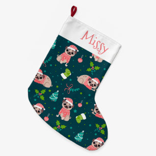 Grande Chaussette De Noël Carlin mignon
