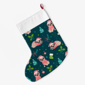 Grande Chaussette De Noël Carlin mignon (Dos (Accrochage))