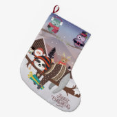 Grande Chaussette De Noël Carrière de Noël (Devant (Accrochage))