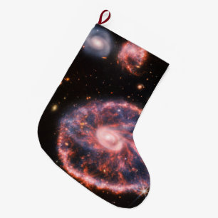 Grande Chaussette De Noël Cartwheel Galaxy, James Webb Télescope Spatial