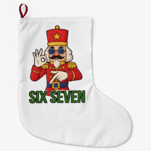Grande Chaussette De Noël Casse-Noisette Six Seven Noël 6 7 Xmas